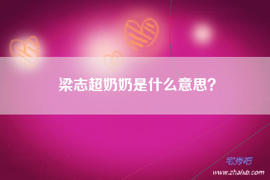 梁志超奶奶是什么意思？