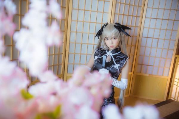 疯猫ss缘之空春日野穹黑丝美腿旗袍Cos