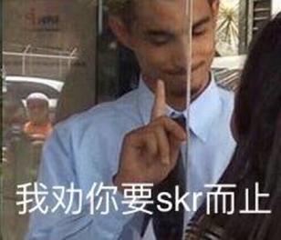 skr而止啥意思？