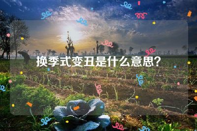 换季式变丑是什么意思？