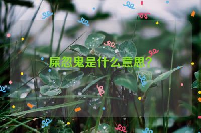 屎忽鬼是什么意思？