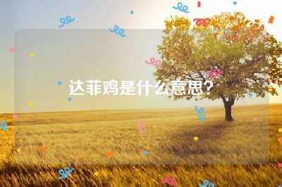 达菲鸡是什么意思？