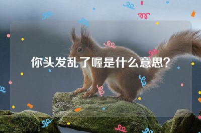 你头发乱了喔是什么意思？