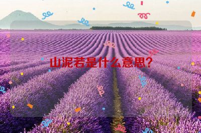 山泥若是什么意思？