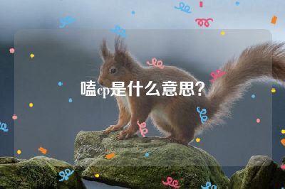 嗑cp是什么意思？