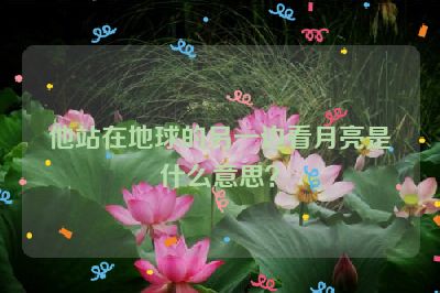 他站在地球的另一边看月亮是什么意思？