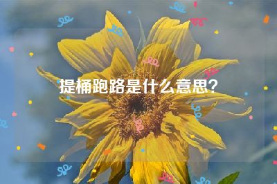 提桶跑路是什么意思？