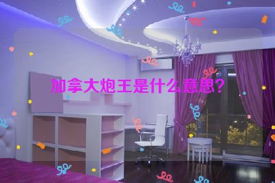 加拿大炮王是什么意思？