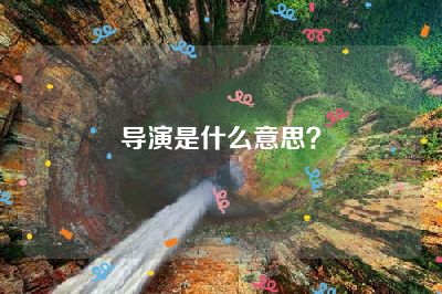 导演是什么意思？