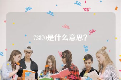 73870是什么意思？