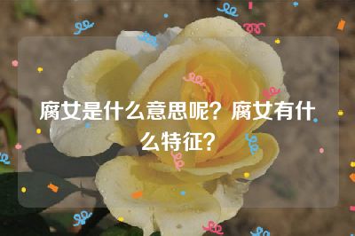 腐女是什么意思呢？腐女有什么特征？