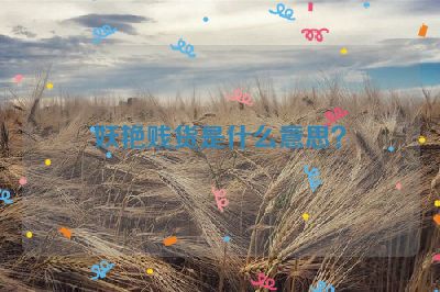 妖艳贱货是什么意思？