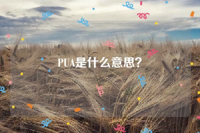 PUA是什么意思？