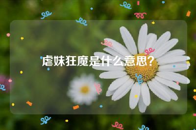 虐妹狂魔是什么意思？