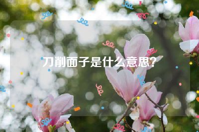 刀削面子是什么意思？