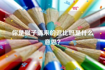 你是猴子请来的逗比吗是什么意思？