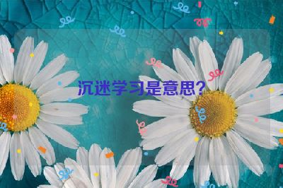 沉迷学习是意思？